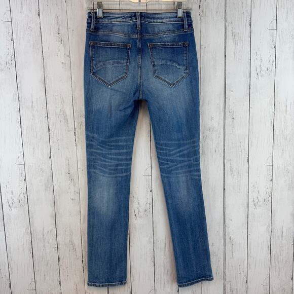 Driftwood Moonlight Blue Audrey High Rise Jeans Distressed Ripped Size 25 x 29 - Picture 7 of 16